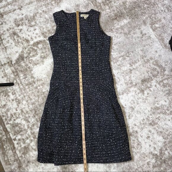 Michael Michael dress Black/White Print geometric pattern fit flare career SZ 2 - Picture 8 of 9